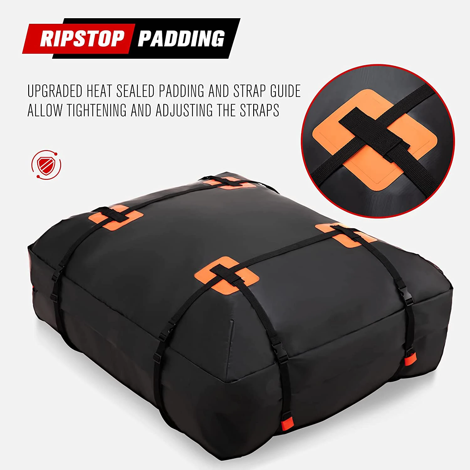 15 cubic feet waterproof rooftop bag travel storage luggage bag soft-shell fits all cars vans and suv car roof bag cargo carrier