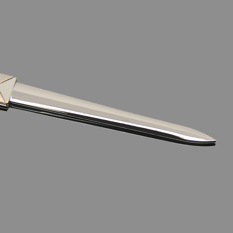Metal Zinc Alloy Chrome Plated Long Envelope Maker Cutter Knife Letter Opener Slitter