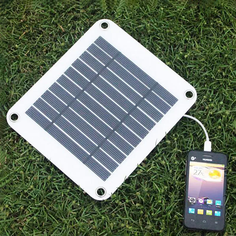 5W Small Portable USB Solar Panel Charger for Smartphones Fast Charging Solar Panels 5V