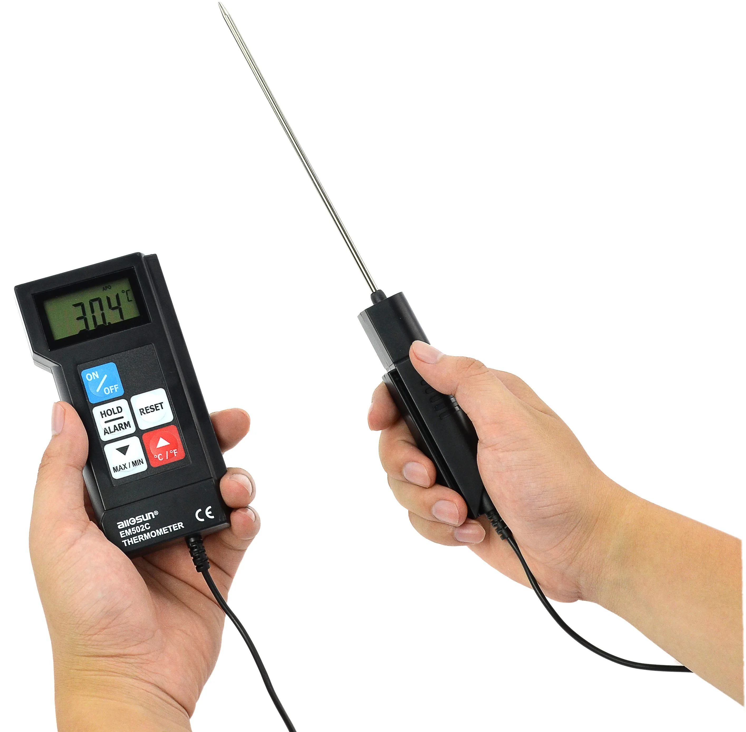 Термометр All-sun EM502C с длинным кабелем Прямая поставка завода OEM приемлемый