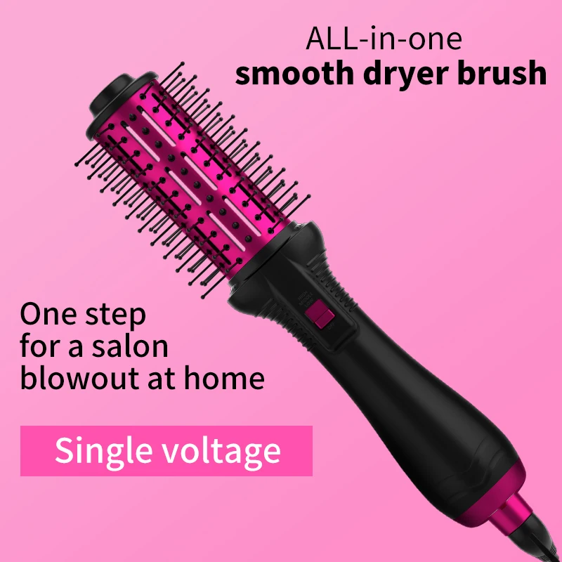 SK-035C Hair Curling Straightening One-Step Volumizer Hair Dryer Brush Blow Dryer Brush For Styling And Frizz Control