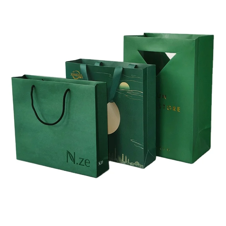 Creative Art Paper Carry Bag Commercial Shopping Kraft Paper Handbag