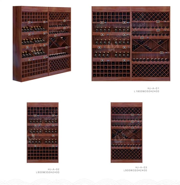 Customized Good quality wall mounted wine display cabinet wine rack whiskey wine rack cabinet