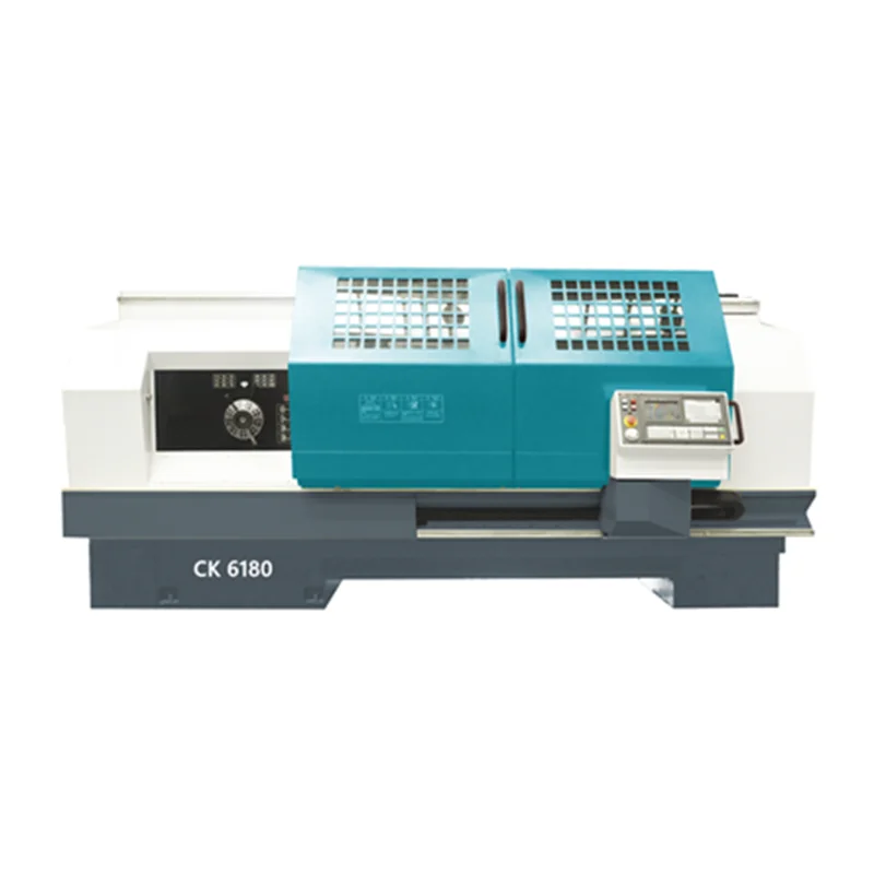 cnc lathe machine ck6180 flat bed cnc lathe machine automatic factory wholesale price