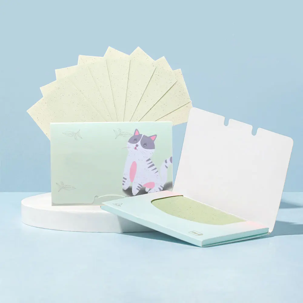 High quality Oil Absorbing Sheets Oil Control Blotting Tissue Makeup Facial Paper
