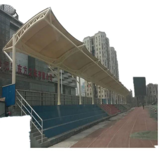 
PTFE Tensile Membrane Structure Gym stadium Canopy Roofing hot sale high quality roof structure for school hospital wareshouse 