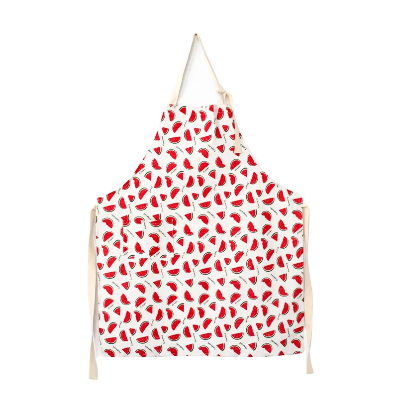 Soft Cotton Linen Kitchen Apron with Pocket for Women and Men Professional Cooking Apron Chef