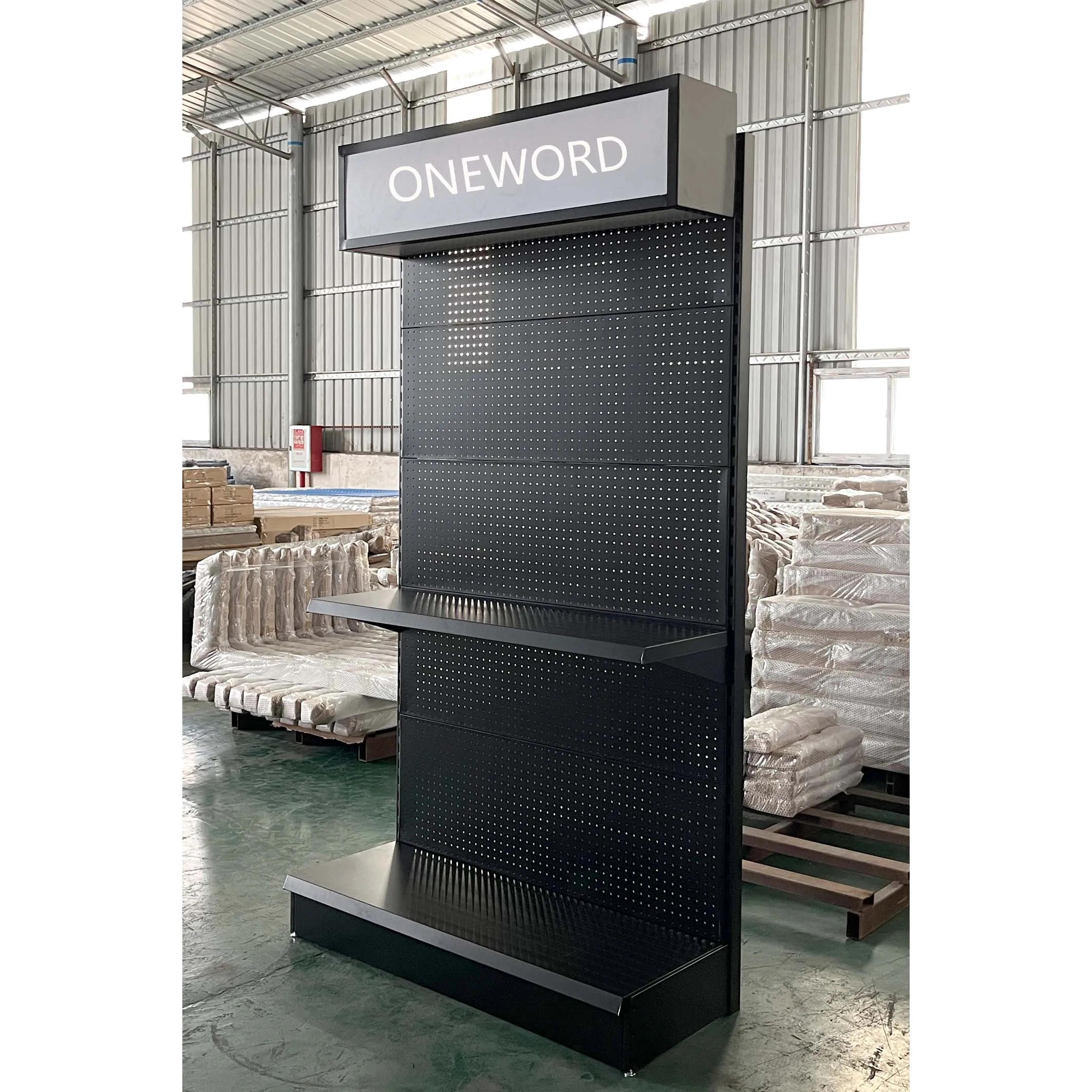 Hardware Store Shelves Peg Board Accessories Hand Tool Metal Hanging Pegboard Display Rack Power Tools Display