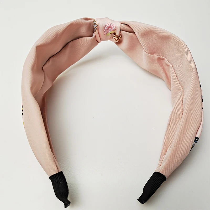  New color matching cross knot hair band for women in