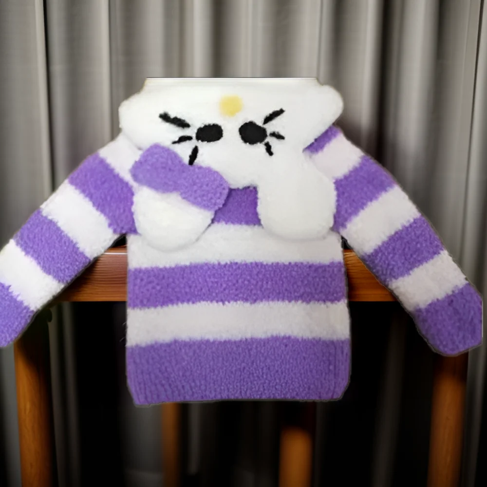 2024 New Hand-woven Wool Baby Wool Ball 100% Recycled Polyester Feels for Hook Plush Toy Coat Good Fancy YARN 250 Soft and Loose