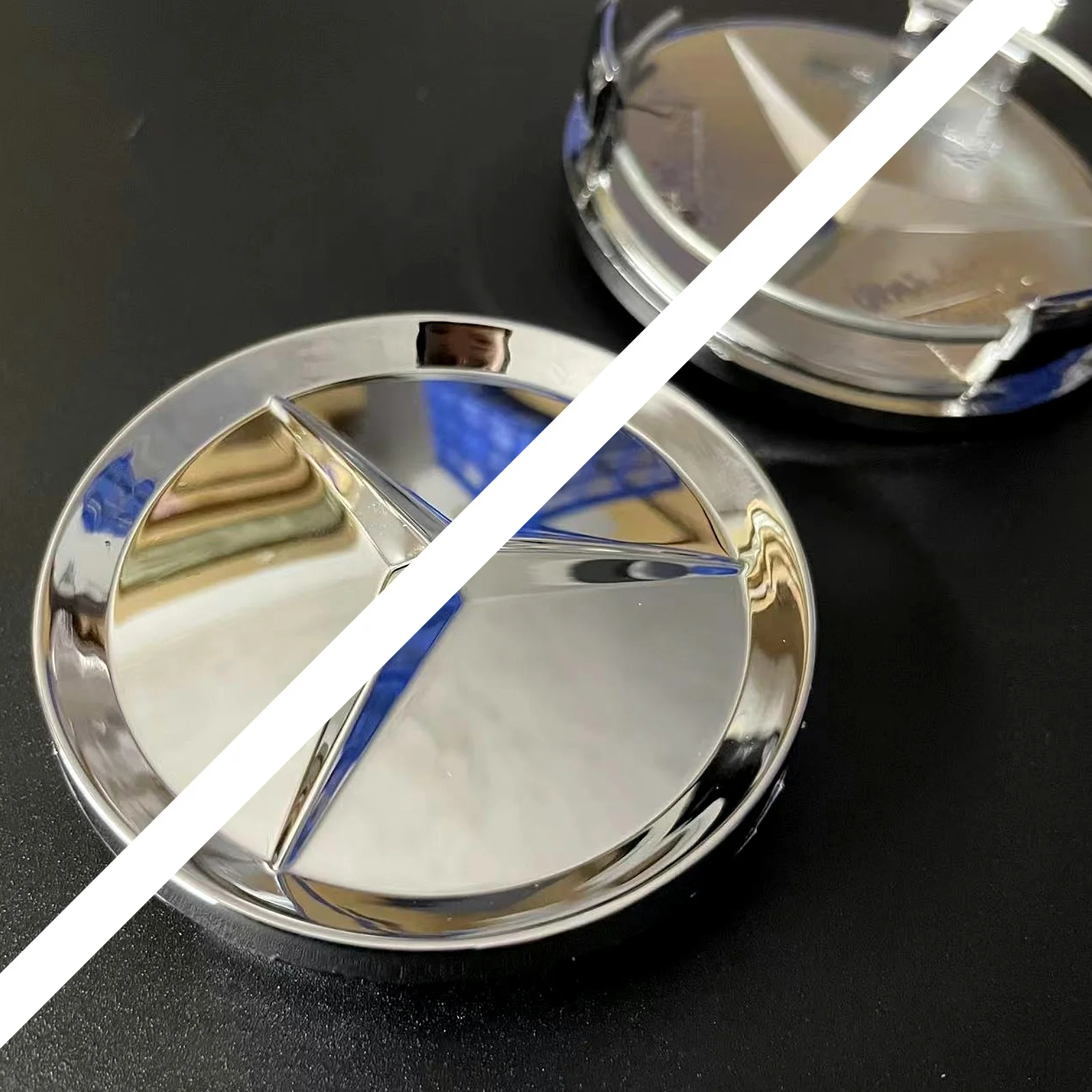 75mm Star Logo Car Wheel Center Caps Hub Caps For Mercedes Benz W176 W177 W204 W205 X156 X253 W117 W166  CLA CLK GLE GLA GLC GLK