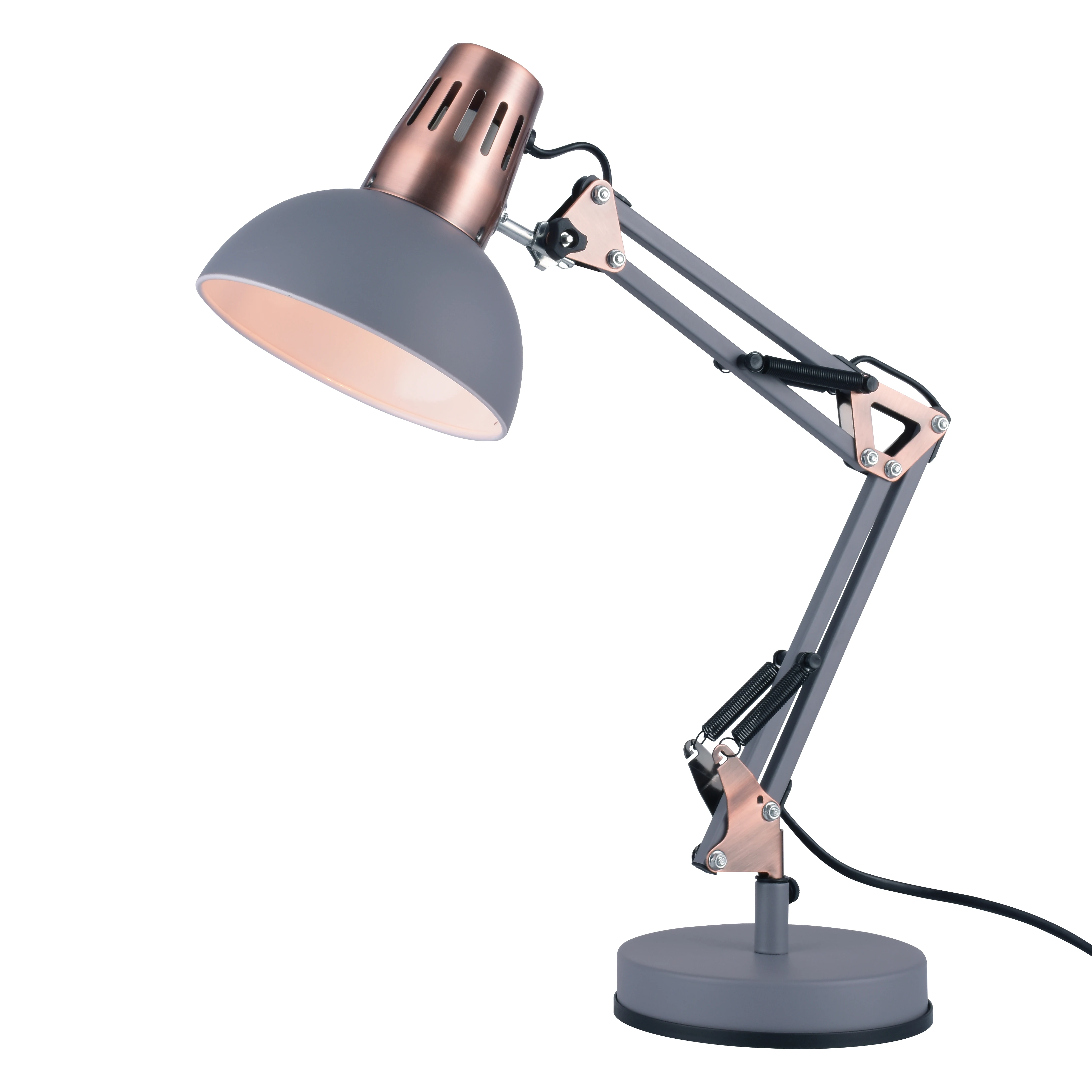 
How Bright Modern Office Table Reading Light Vintage Adjustable Metal Swing Arm Black Light Bedroom Desk Lamp 