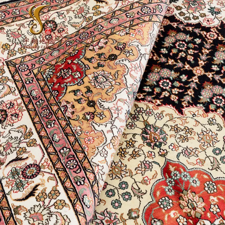 Yuxiang 6*9 ft Hand Knotted Persian Carpet Hand Made Silk Carpet Persian Rug Online