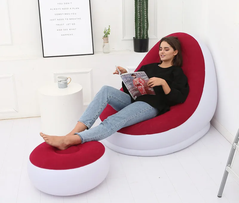 Thickened PVC Inflatable Living Room Lazy Chair Sofa