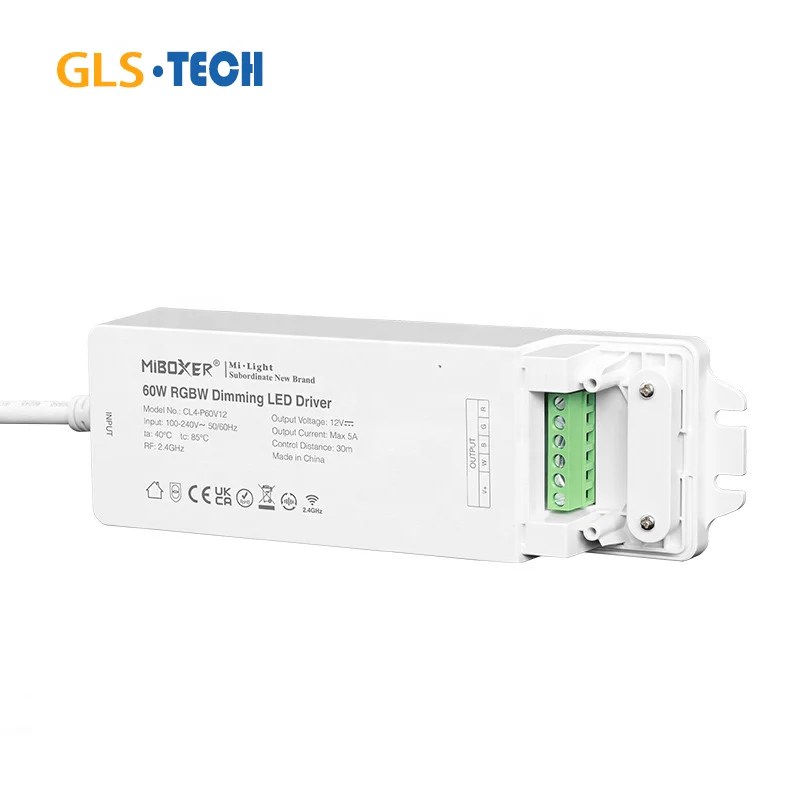 Одиночный светодиодный драйвер GLS 60W Dimming/Dual White/RGB/RGBW/RGBCCT