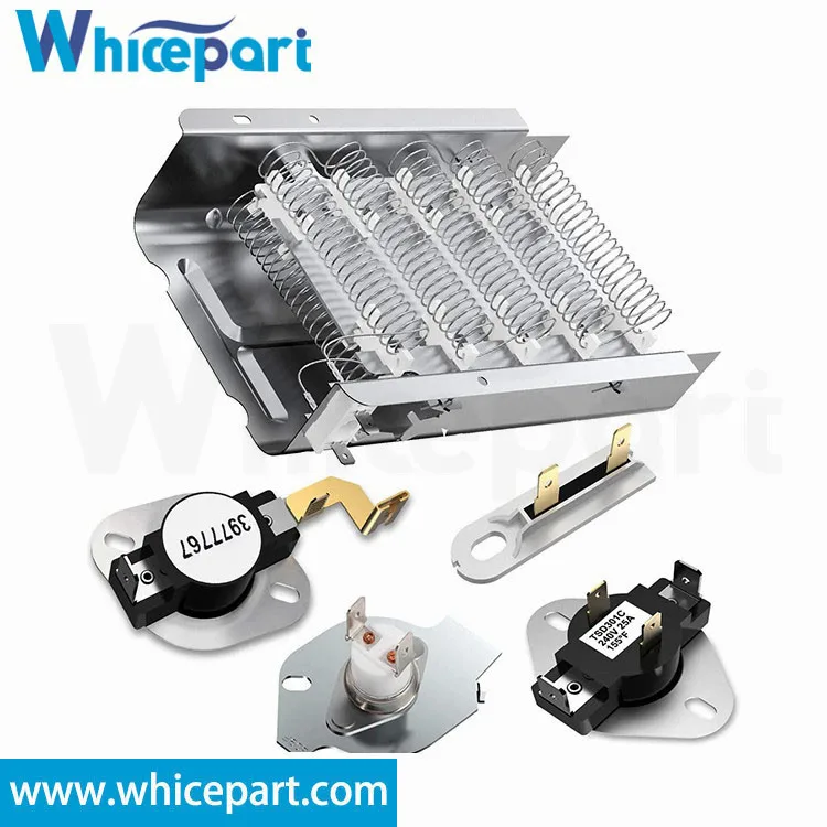 
 279838 нагревательного элемента сушильной машины 3392519 3387134 нагревательного элемента сушильной машины комплект Термопредохранитель сушилка термостат совместимый для Whirlpool железа  