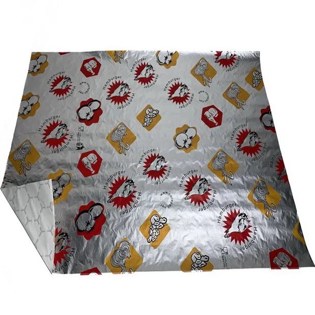 
Takeaway food wrap aluminum foil with wax paper laminated for middle east 