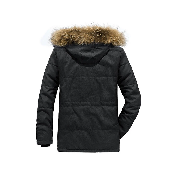 Wholesale 2023 heavy winter jaket man herren jaket 100% cotton Windproof and warm Detachable collar jacket for mens