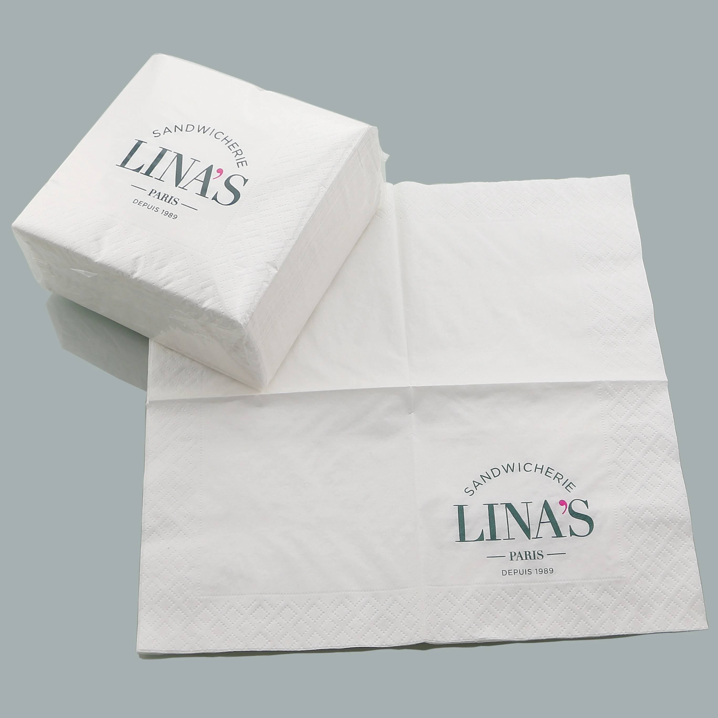 Biodegradable & compostable Printed paper napkin serviette Tissue paper serviette Food contact safe printing napkin