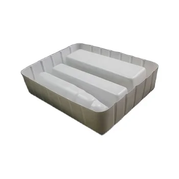 Customized White PP Blister Insert Tray Containers Plastic Plate and Bowl Set for Food Use Eco-friendly