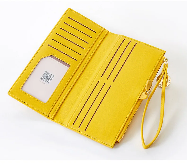 Wristband Women Long Wallet Many Departments Female Wallets Ladies Clutch Lady Purse Card Holder
