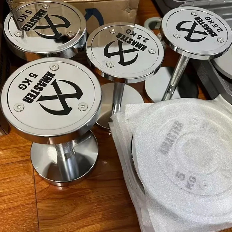 Home Gym Steel Chrome Coating Dumbbell Set Heavy Weight 60KG