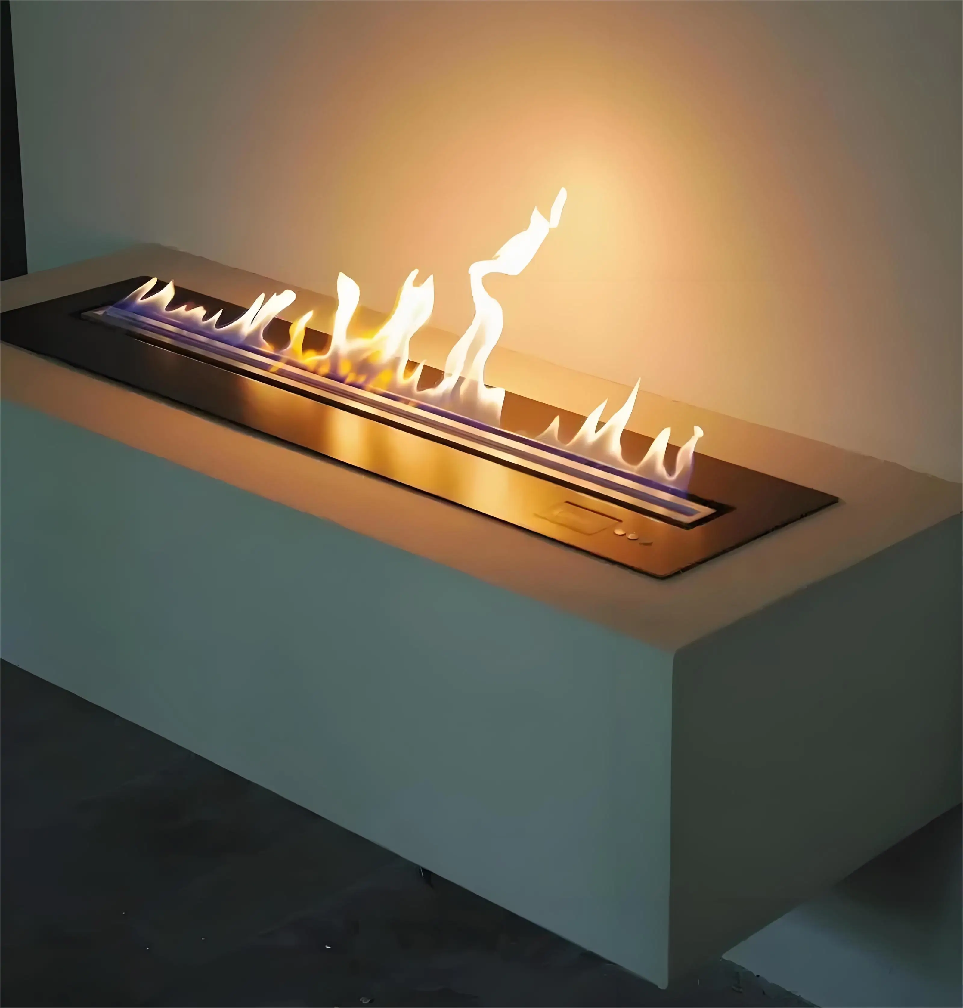 chimenea modern  indoor fireplace ethanol suspended fire industrial bio ethanol burner  made of wood kamine indoor burning