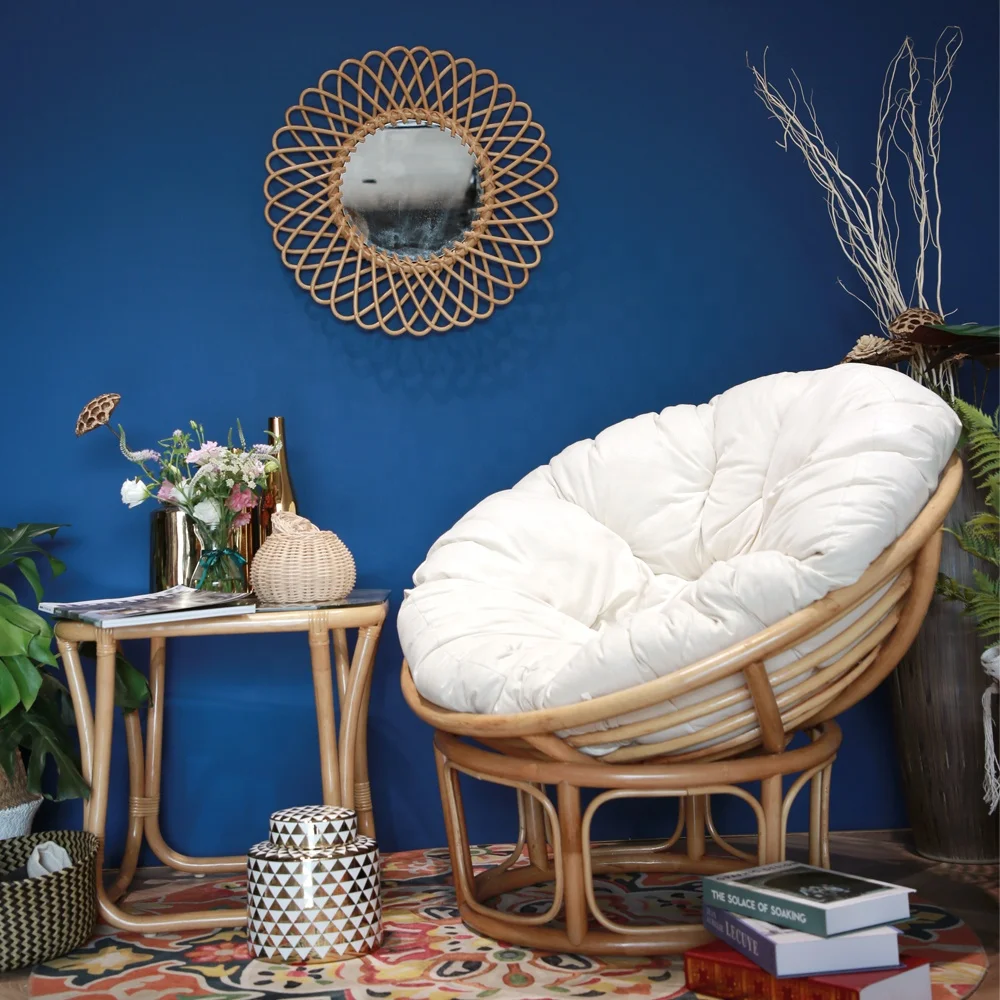 
Outdoor Garden Furniture Set Recliners Cafe Egg Lounge Beach Reclining Bar Hotel Rattan Chairs 