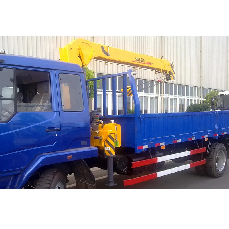 Cheap mini boom lift 4 ton small mobile truck crane with high quality from China