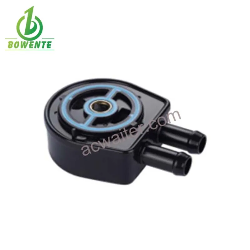 Automotive ac system engine oil cooler