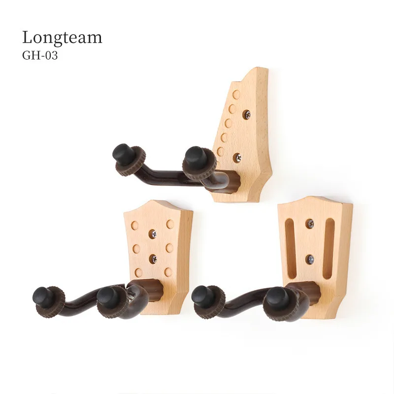 Solid Beech Wood Musical Instruments Hanger Guitar Wall Hook Violin Ukulele And Guitar Headstock Hanger Mandolin Accessories