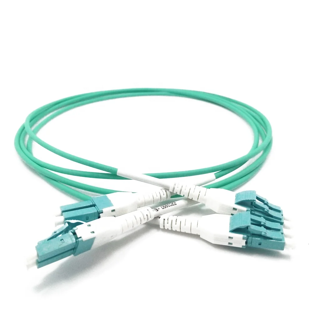 OM3 многомодовый волоконно-оптический кабель LC-LC двойной 3 мм LSZH Aqua волокно патч-корд