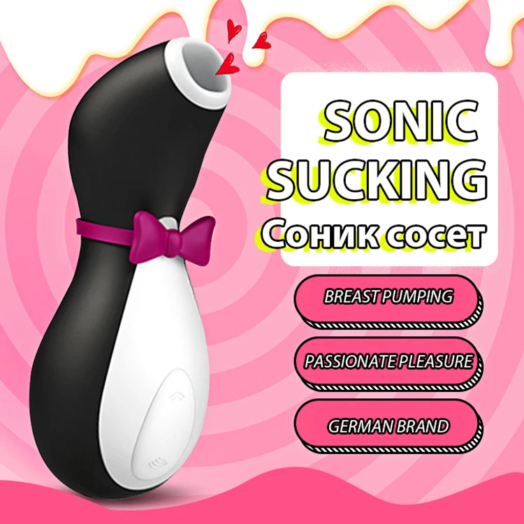 
Satisfyer Penguin Oral Suck Clit Stimulation G Spot Silicone Vibration Nipple Sucker Erotic Cartoon Adult Sex Toy Vibrator Woman 