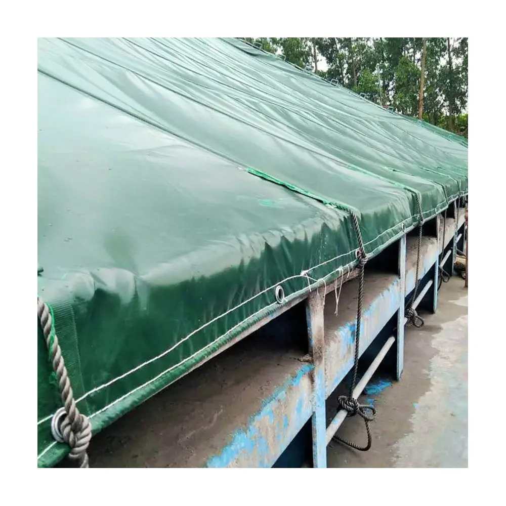 Green Cover Protective Manufacturer Sunscreen Waterproof Canvas Fabric Tarpaulins