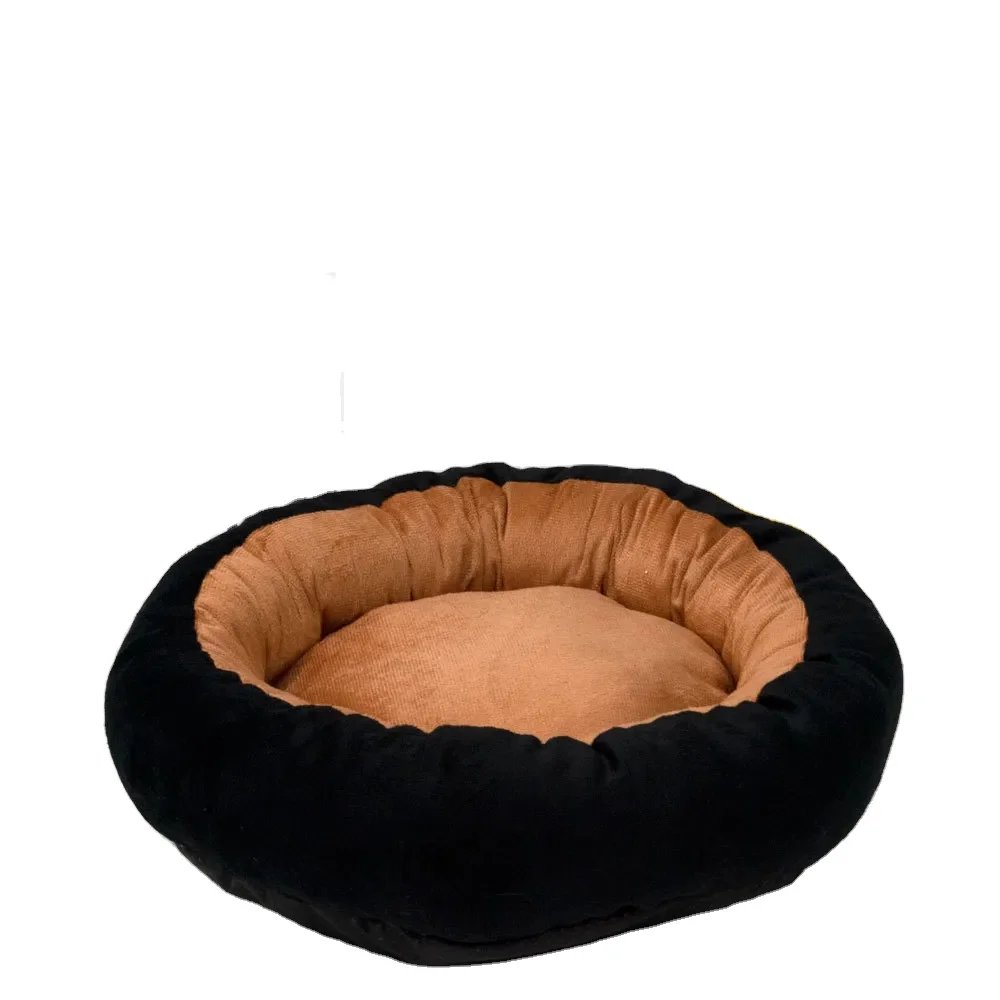Luxury Washable Plush Soft Claming Donut Dog Bed Extra large Dog Sofa Cat Round Pet Beds