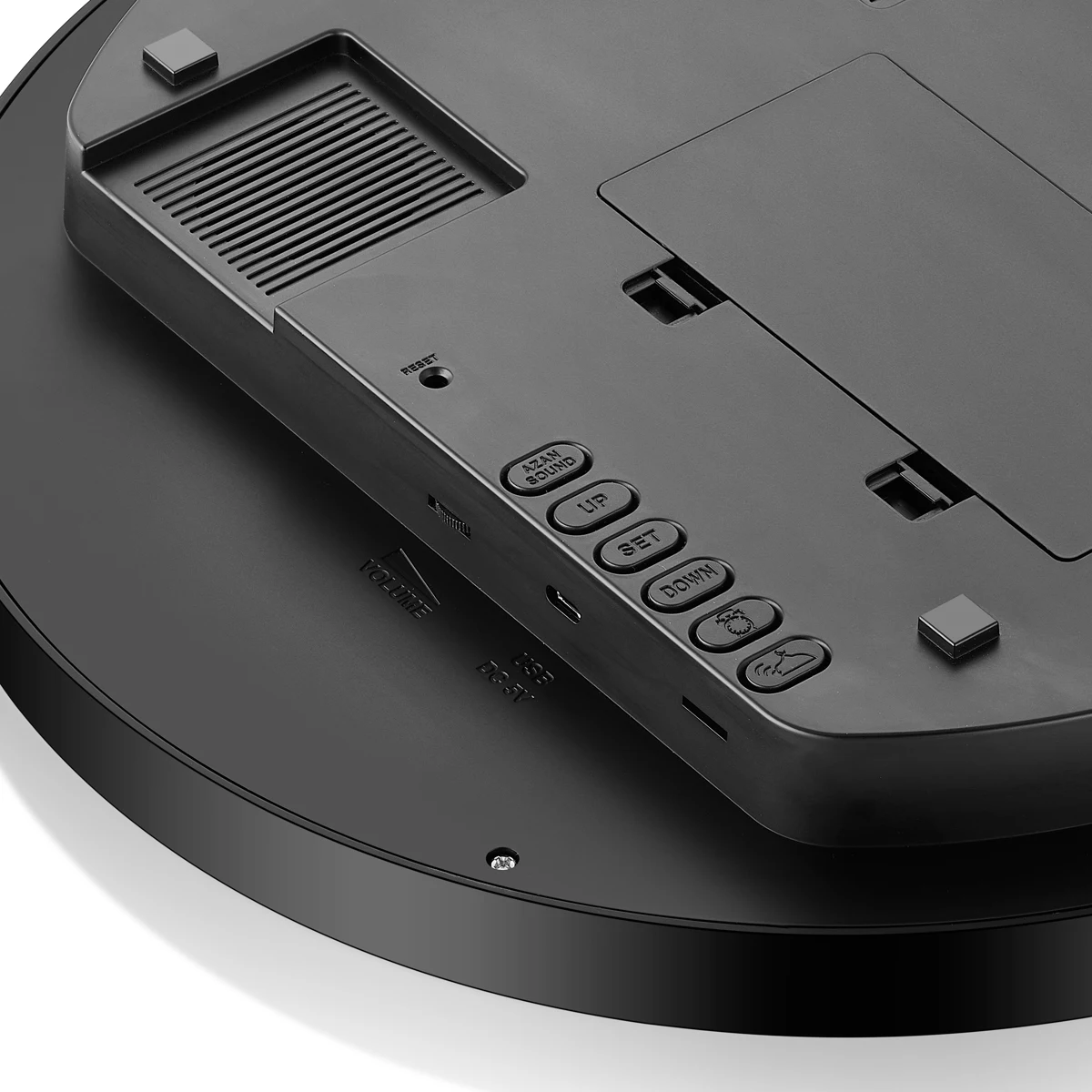 Islamic azan alarm wall clock classical round big azan ramadan gifts mosque prayer wall azan clock FAJ-360 dual time display