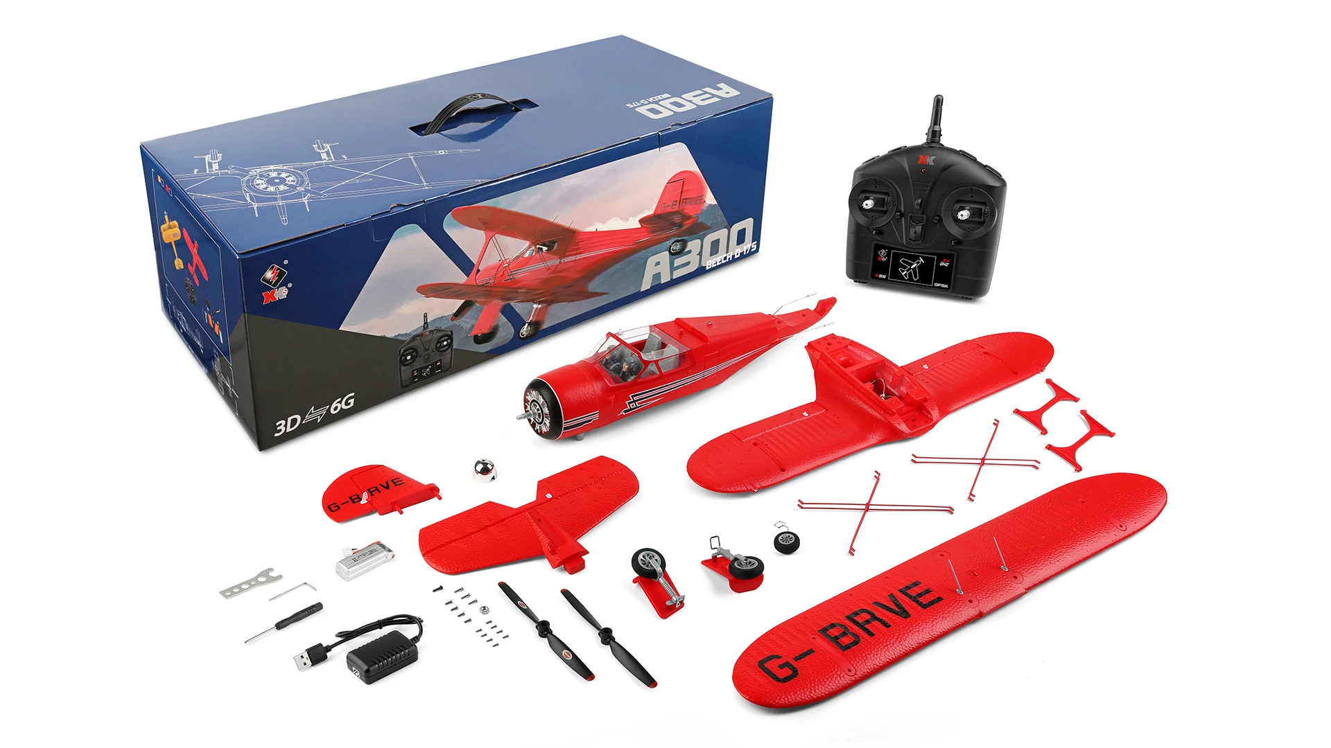 EPP Foam истребитель A300-Beech D17S Высокая симуляция реальный биплан с дистанционным управлением самолет Радиоуправляемый Дрон игрушки