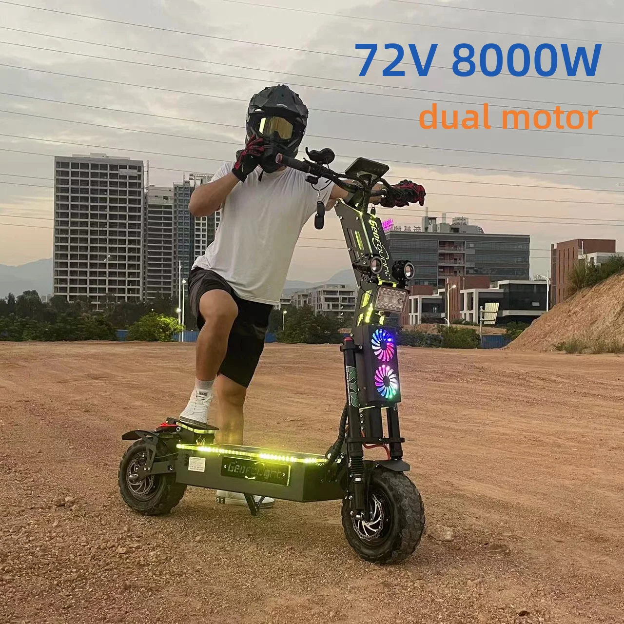 Geofought 10000w high power electric scooter maximum speed 90-120km/h aluminum alloy frame electric scooter