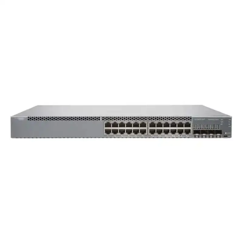 24 x 1GbE PoE 4 x 1/10GbE uplinks and 4 x 10/25GbE stacking/uplinks Network Switch EX4100-24P