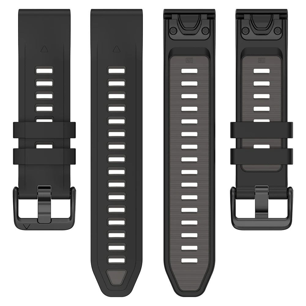 Силиконовый браслет для часов Garmin Fenix 8X 7X 6X Pro 5X Plus TACTIX Enduro3 20 мм 22 26 945