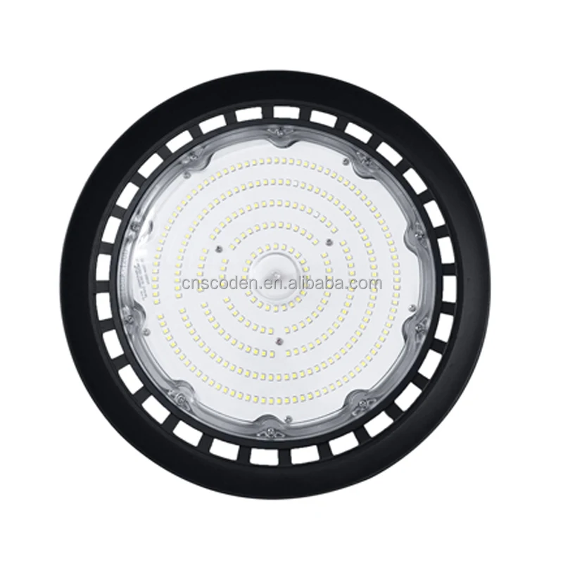 Commercial Industrial Lighting 200W IP65 round UFO LED High Bay Light Cold White Emitting Warehouse Workshop Gymnasium Bay Light
