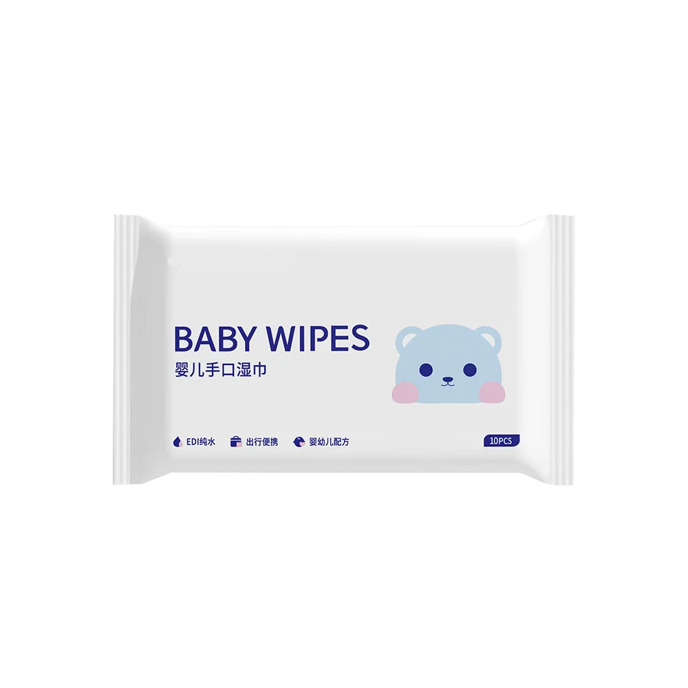 Portable 10-Pouch Mini Baby Hand And Mouth Wipes Brands Baby Wipes Hand And Face