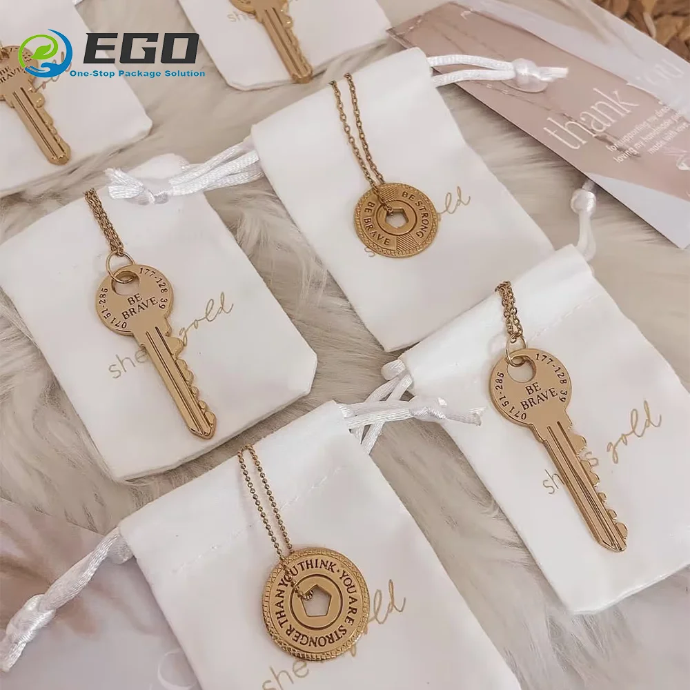 Custom Velvet Drawstring Bags For Jewelry Earrings Rings Necklace Packaging Jewelry Containers