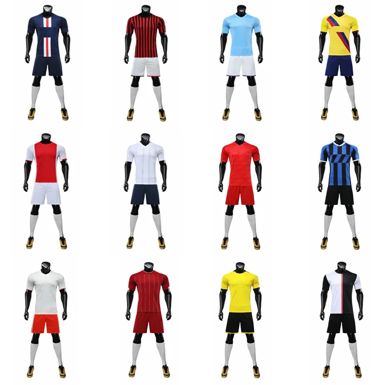 
Factory Wholesale Thailand Quality Soccer Jersey Set Custom Soccer Uniform Sets Football Jersey Kit 