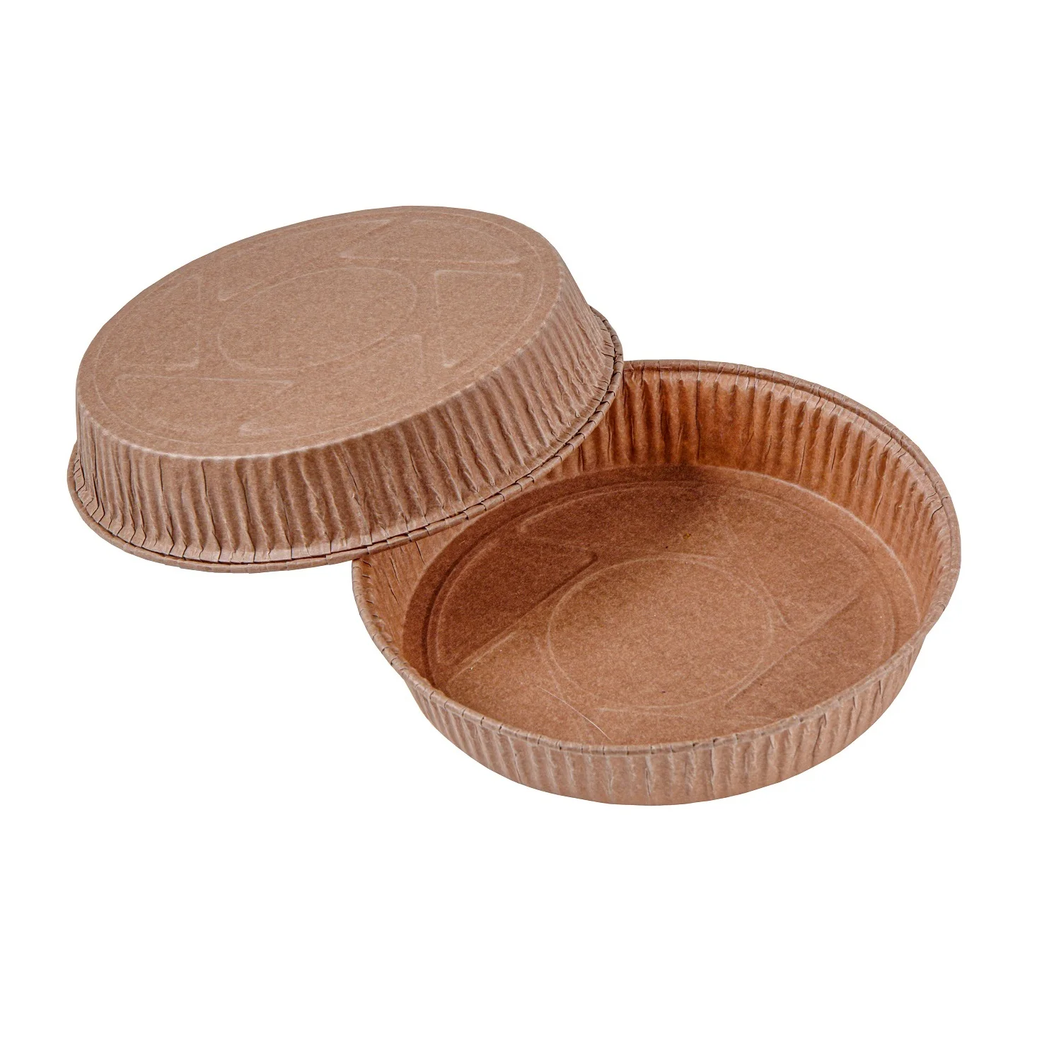 Disposable Round Paper Mold For Baking Cake, Pie 600 ml, Top 180 mm, Height 30mm