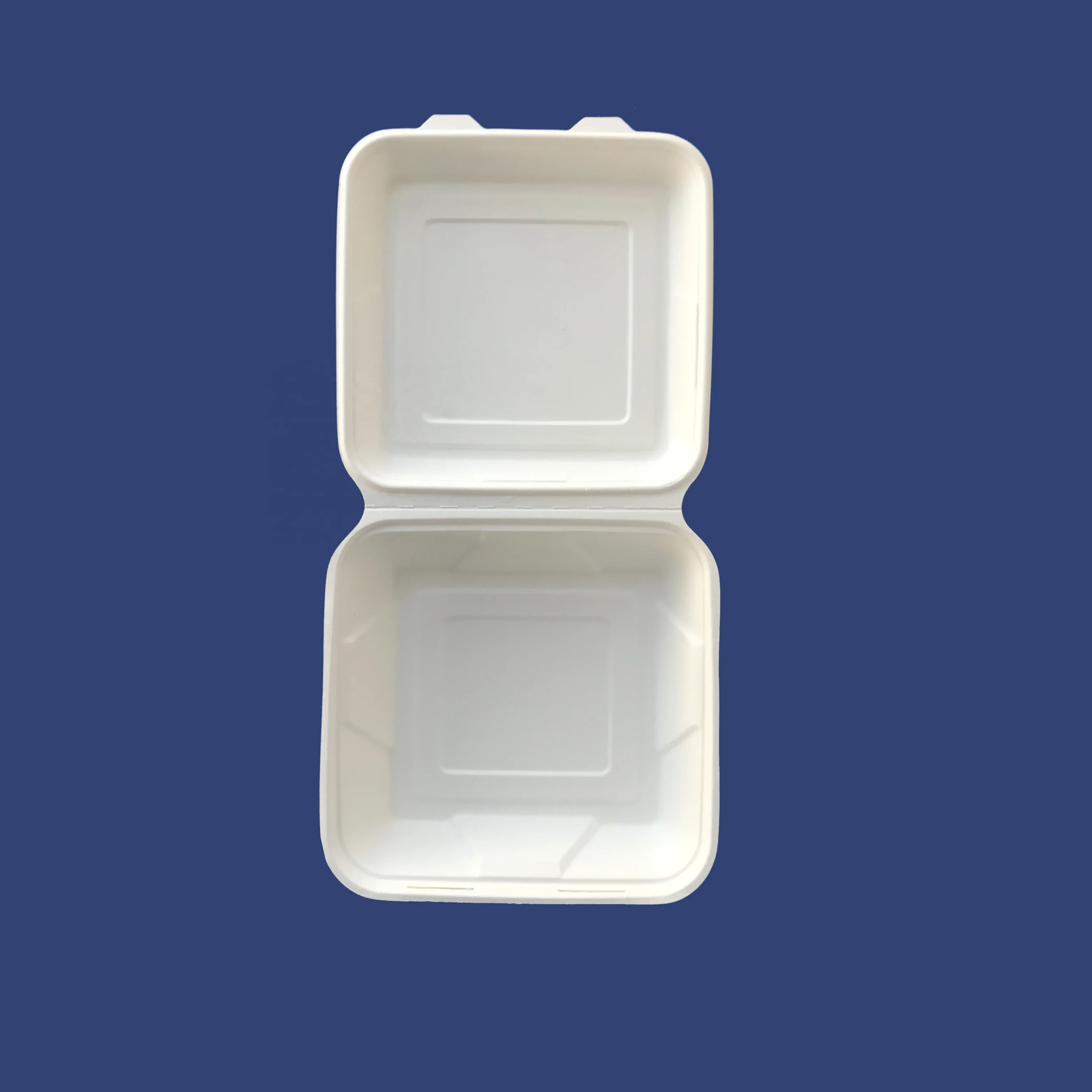 wholesale compostable sugarcane takeaway lunch box bagasse disposable biodegradable clamshell food container