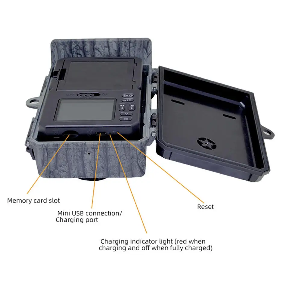 RD7010WF 4K Wi-Fi на солнечной батарее 30 МП Wild Game Trail Camera ловушки с управлением приложением 4000 мАч Li-Battery
