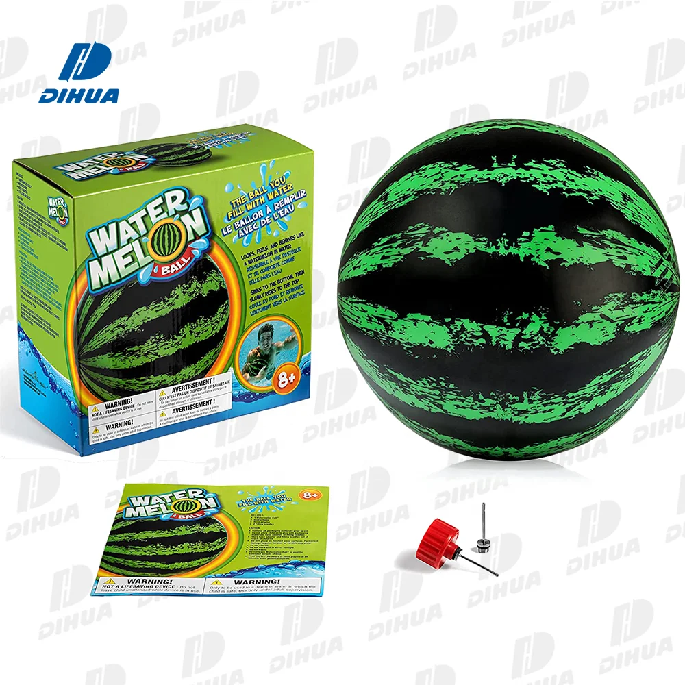 Watermelon Pool Ball Toys for Kids Fun Swimming Pool Games Diving and Beach Ball Play Water Filled Bouncy Ball