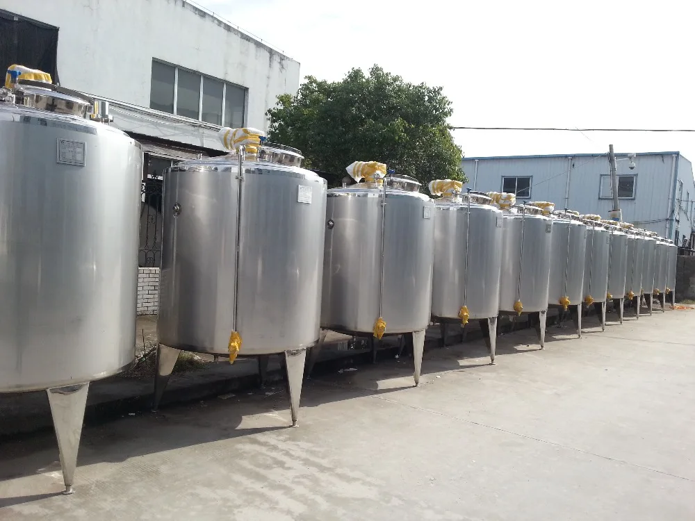 SUS304/316L Stainless Steel Food Sanitary 600L Ice Cream Cooking Vat