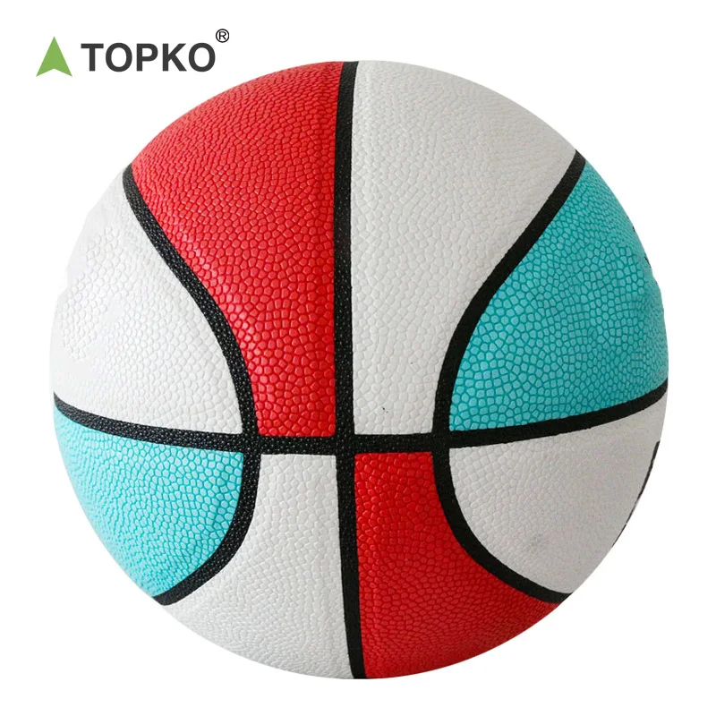 TOPKO TPU Soft surface rubber liner Basketball Made for Indoor and Outdoor Basketball Games 24.5CM Diameter Basketballs